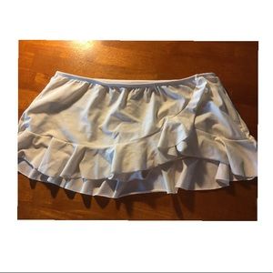 White Skort Swim Bottoms